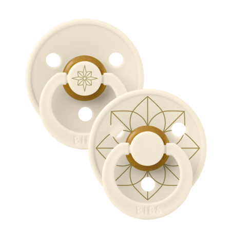 Набор пустышек латексных BIBS Studio Colour, 2 шт - Noor, 0+ мес.