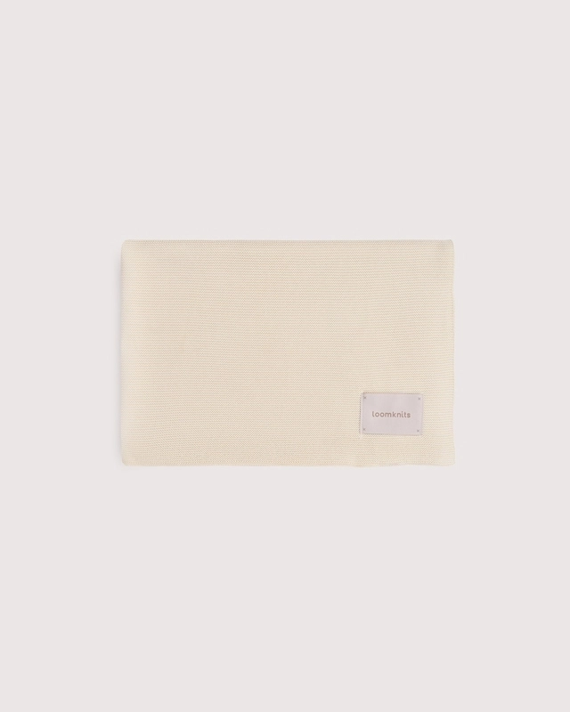 Плед детский Loomknits вязаный 100х100 см