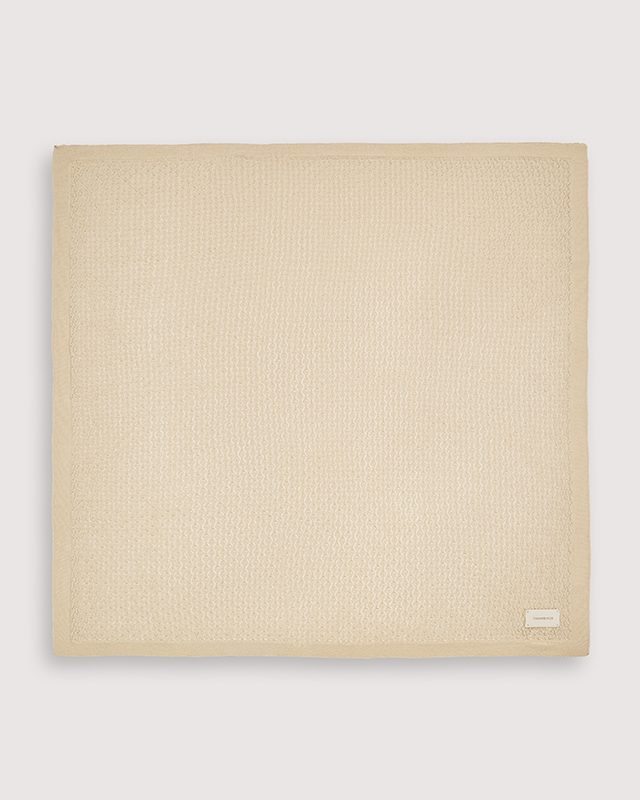 Плед детский Loomknits ажурный 95х95 см 2