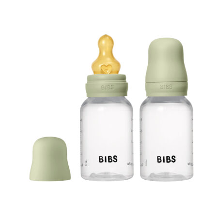 Набор бутылочек для кормления BIBS с латексной соской, 2 шт - медленный поток 150 мл
