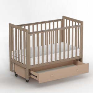 Кроватка Antemi Classic Sleep Premium с маятником и ящиком 12060